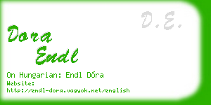 dora endl business card